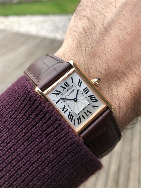 cartier tank mc rose gold|cartier tank americaine rose gold.